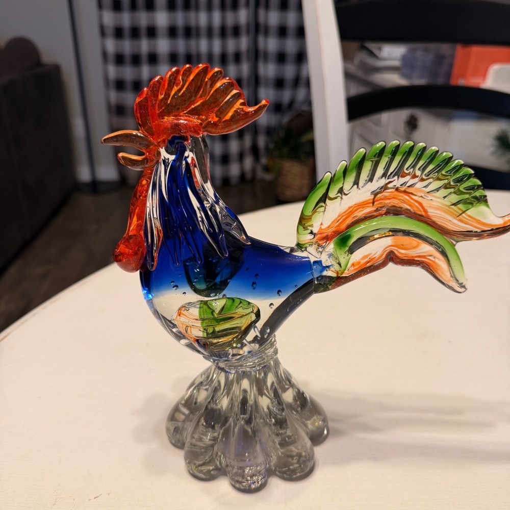 Vintage Vinci Dynasty Hand blown Rooster